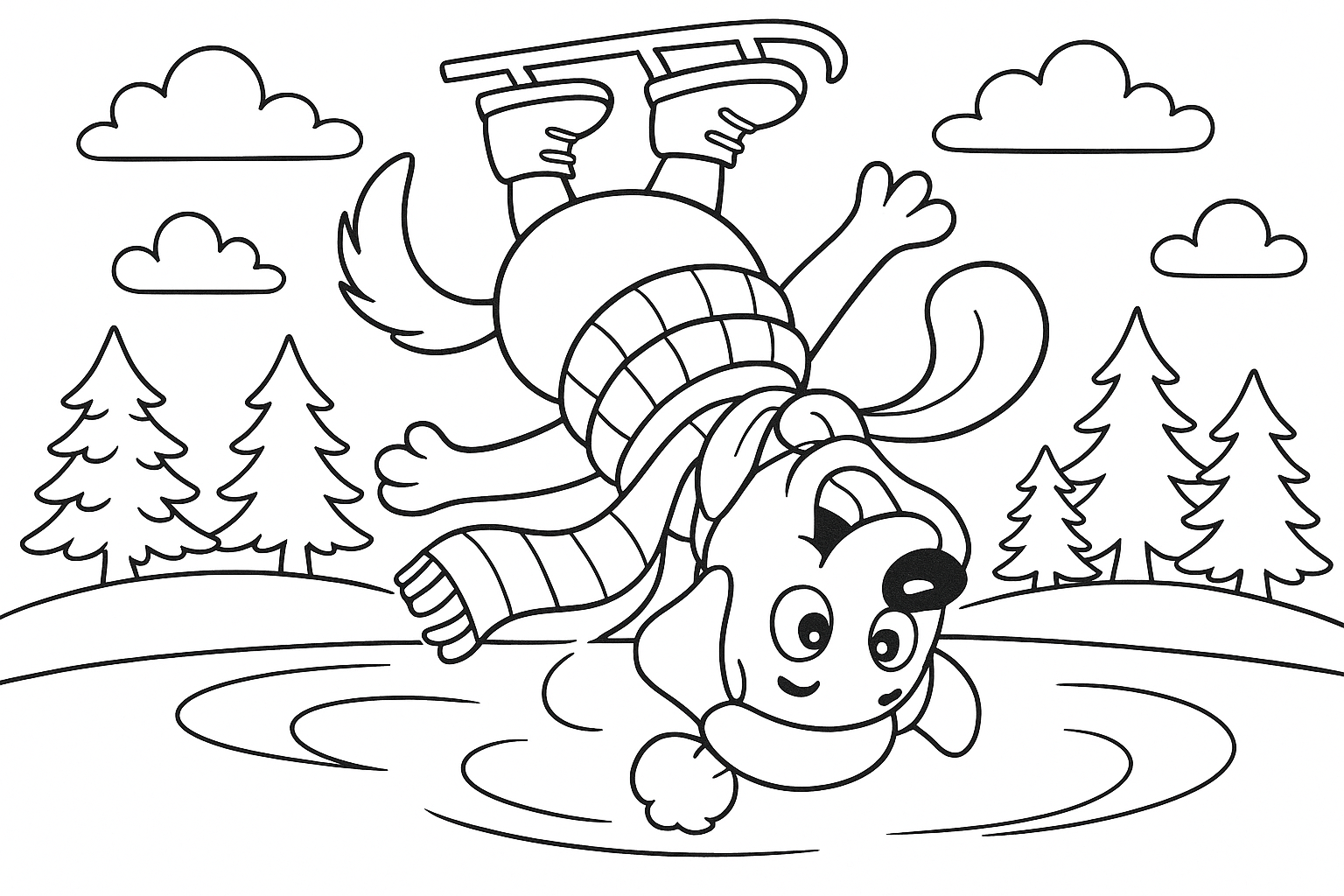 Dog that skates on the head