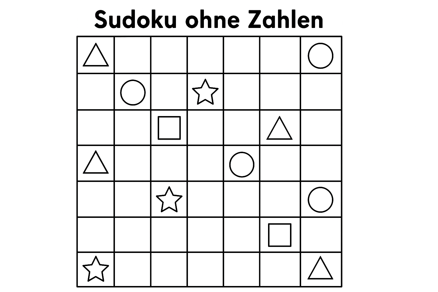 Sudoku ohne Zahlen 