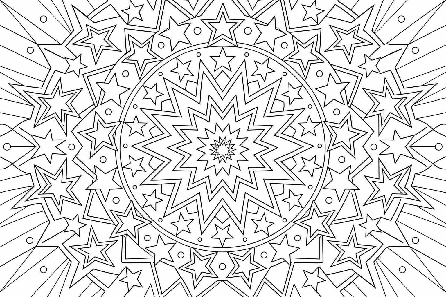 Star Mandala Coloring Page - May 2026 Edition