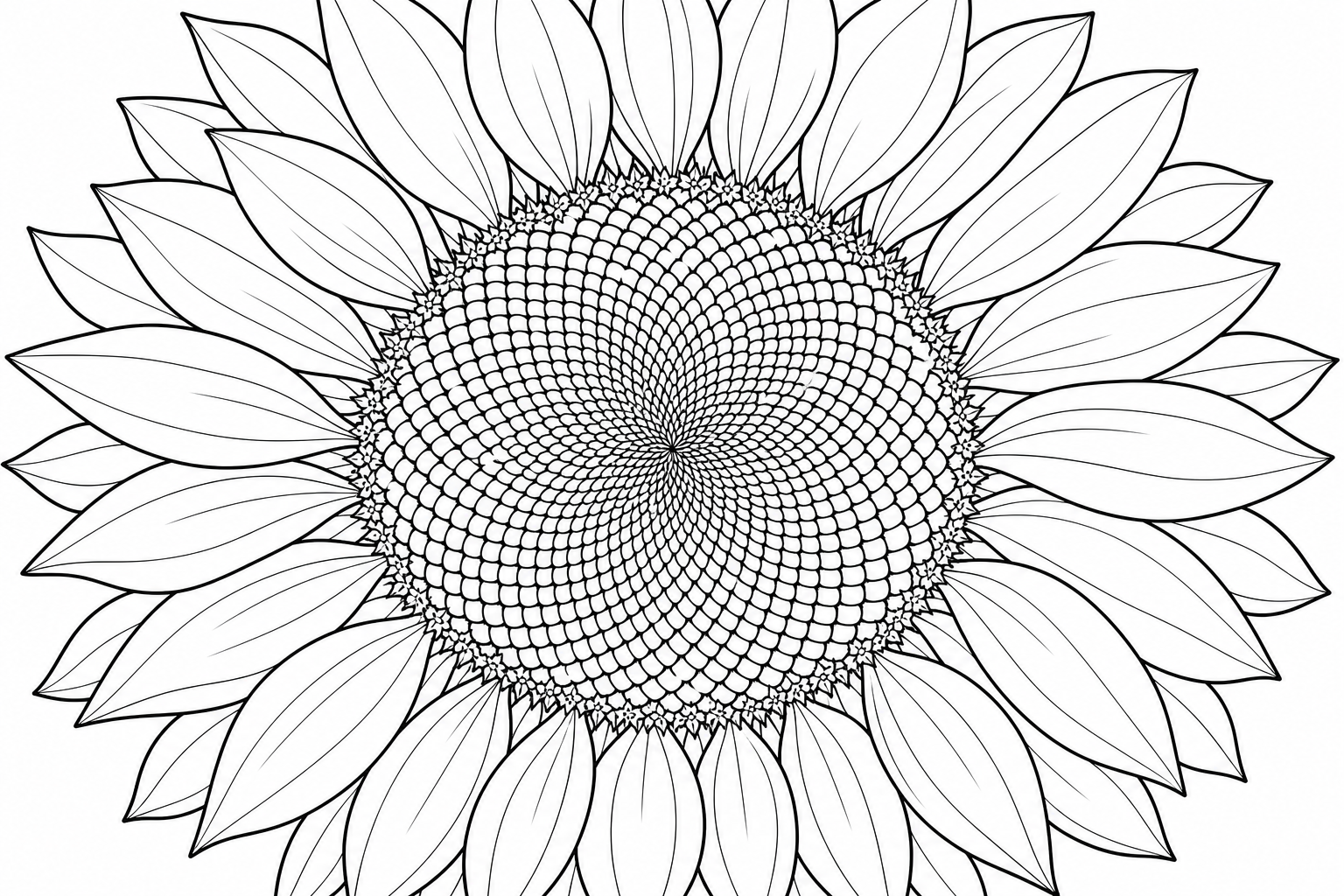 Sunflower Coloring Page - Perfect for Kids in June 2026