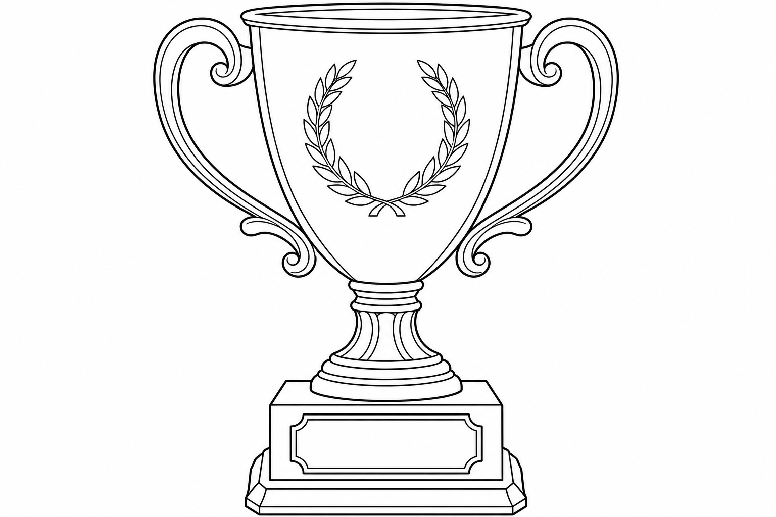 a tall trophy cup on a base