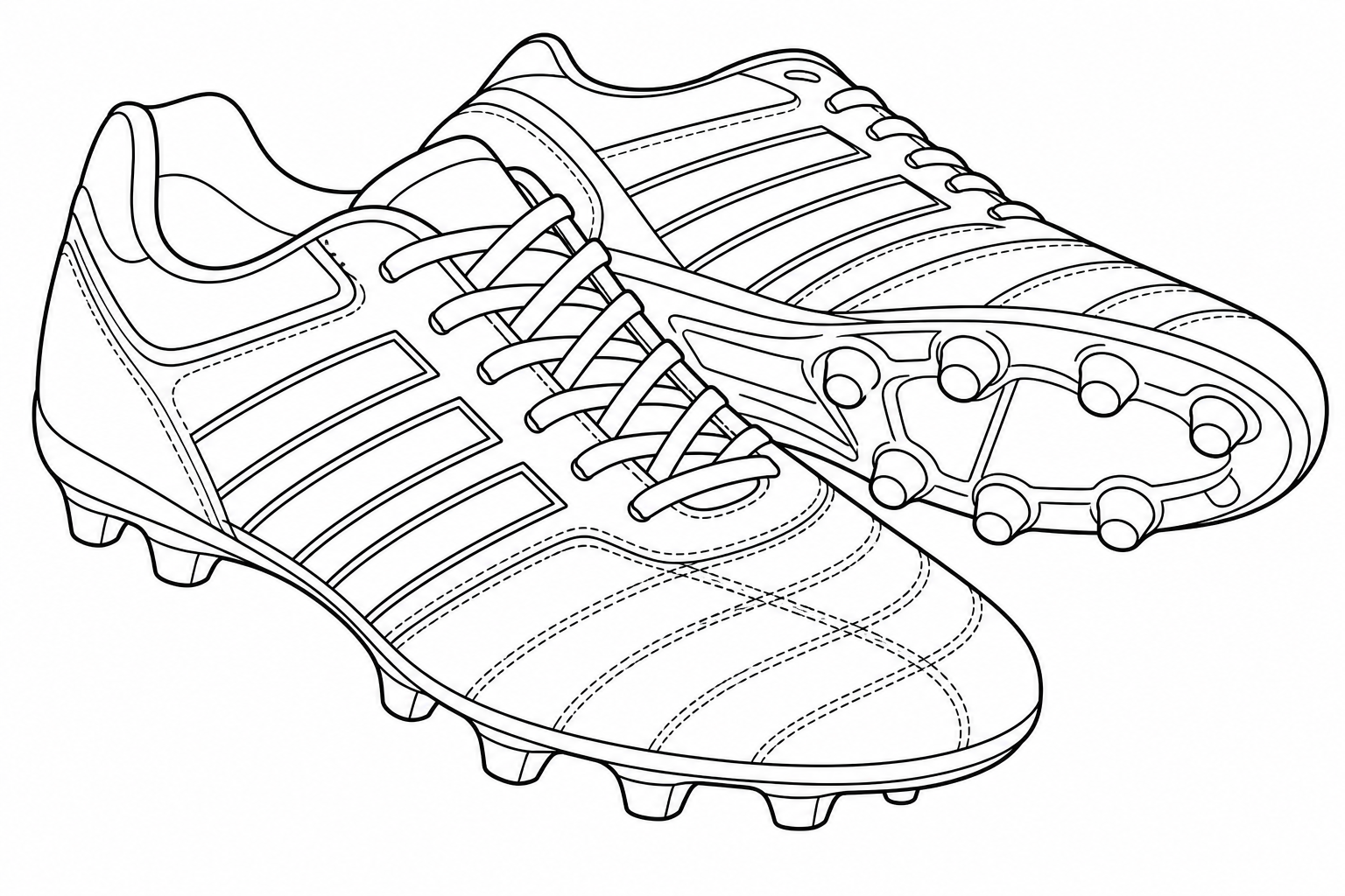 a pair of soccer cleats