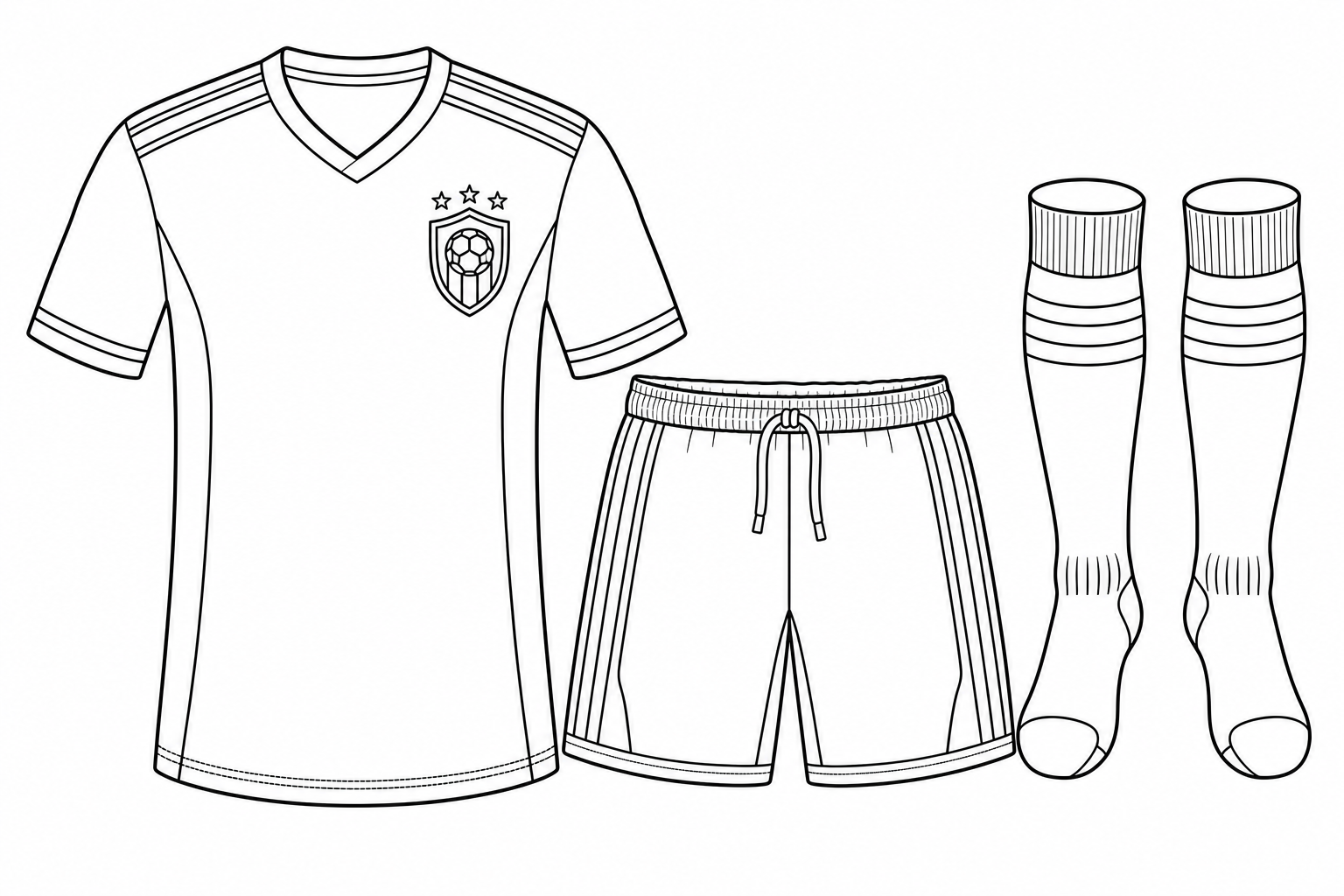 Blank Soccer Jersey Coloring Page | Summer 2026