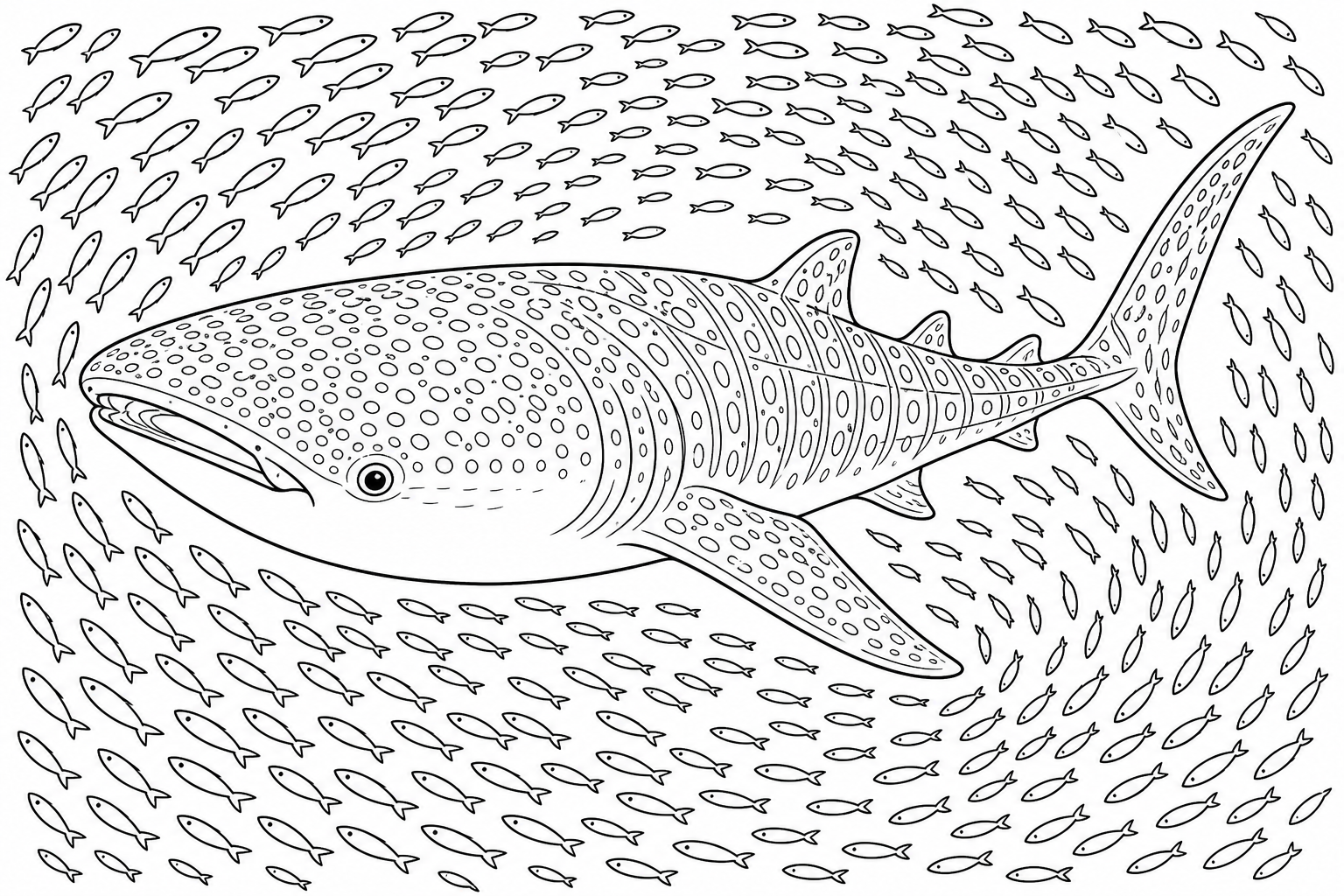 Whale Shark Coloring Page | Shark-Coloring-July-2026