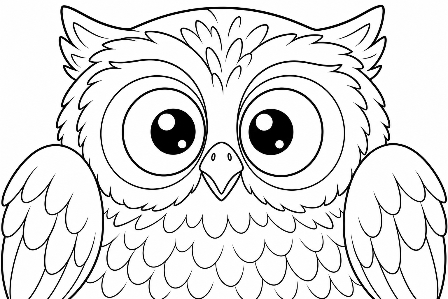 Friendly Owl Coloring Page for Kids