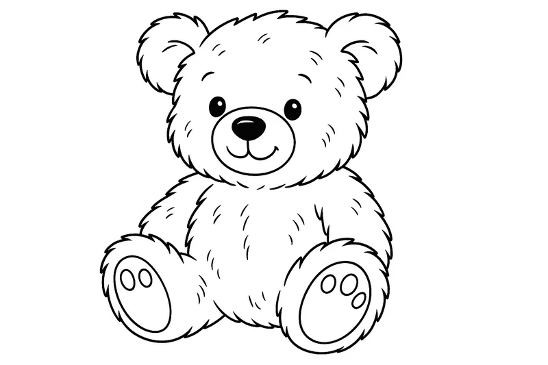 fluffy teddy bear