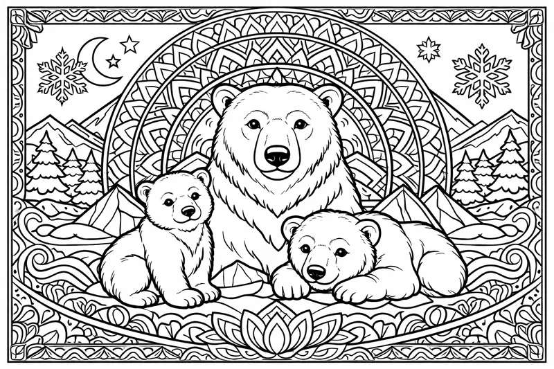 Lední medvědi jako Mandala