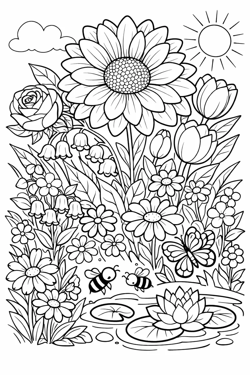 Blume, ohne Text