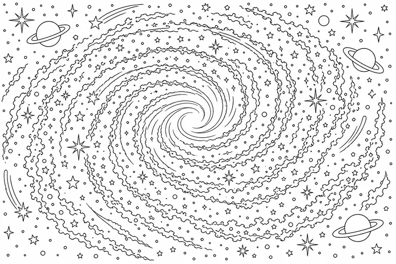 A spiral galaxy with a bright core and sweeping curved arms full of stars