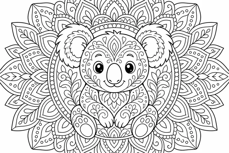 Koala als mandala