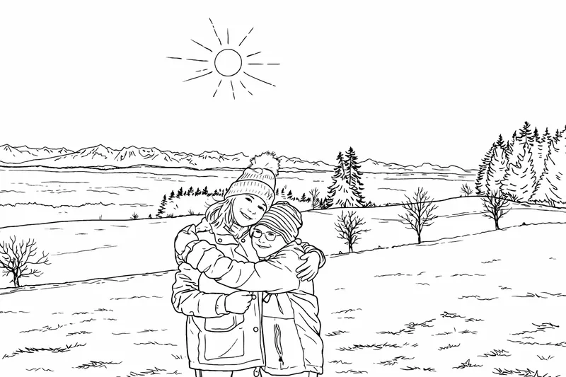 Coloring page created with voilà